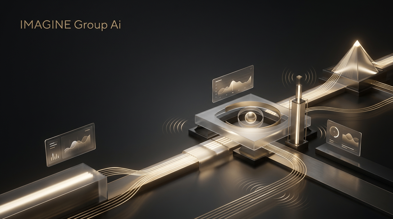 Imagine Group's intelligent eye system visual showing insight, focus, and signal